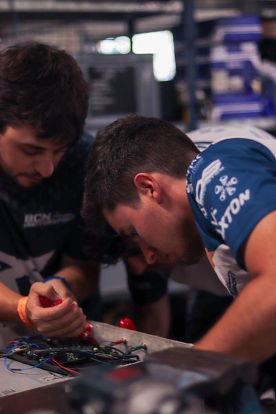 Working in the charger with Santlo